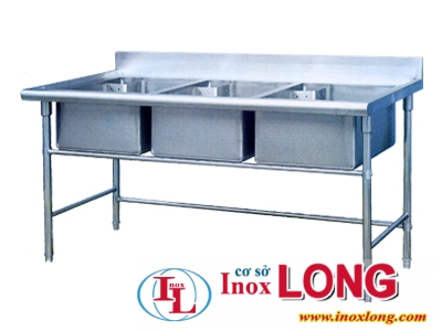 Chậu rửa ba hoc inox công nghiệp