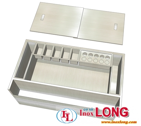 Thùng đựng đá inox